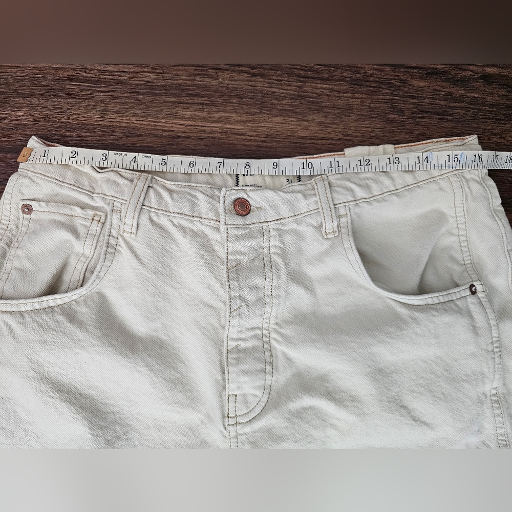 We The Free Free People  Lucky You Mid Rise Barrel Jeans Size 31 - Picture 10 of 16